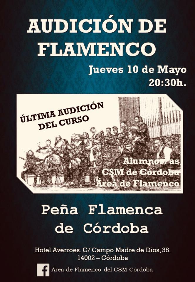 Cartel o imagen de Audición de Cante y Guitarra Flamenca