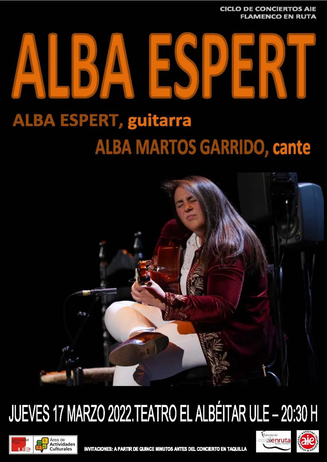 Cartel de la actuación Gira AIEnRUTa – FLAMENCOS