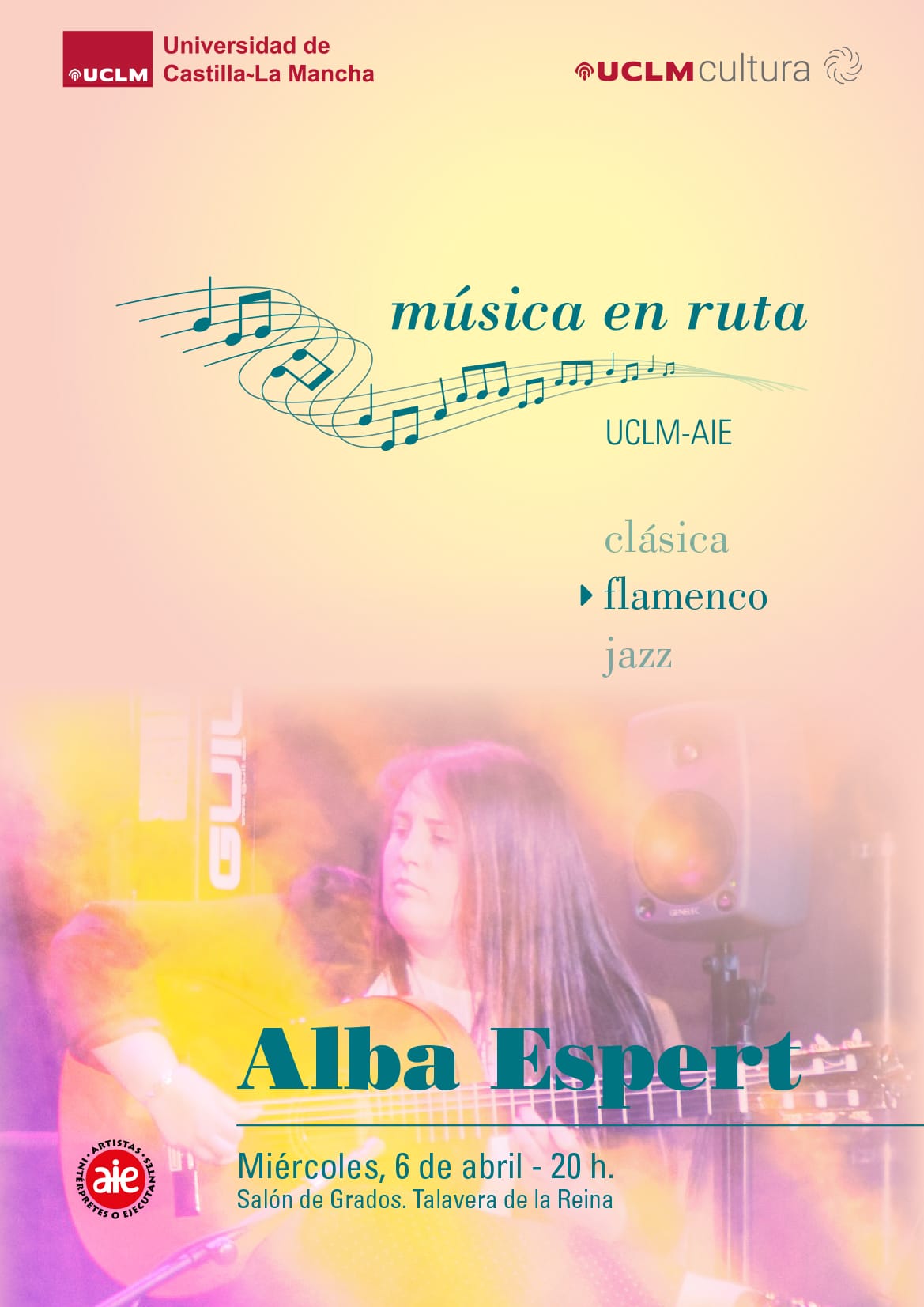 Cartel o imagen de Gira AIEnRUTa – FLAMENCOS · Universidad de Castilla La Mancha