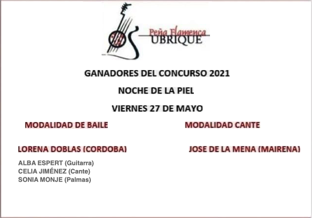 Cartel o imagen de Festival Flamenco de la Piel · Acompañando el Baile de Lorena Doblas "La Rubia" · Ubrique