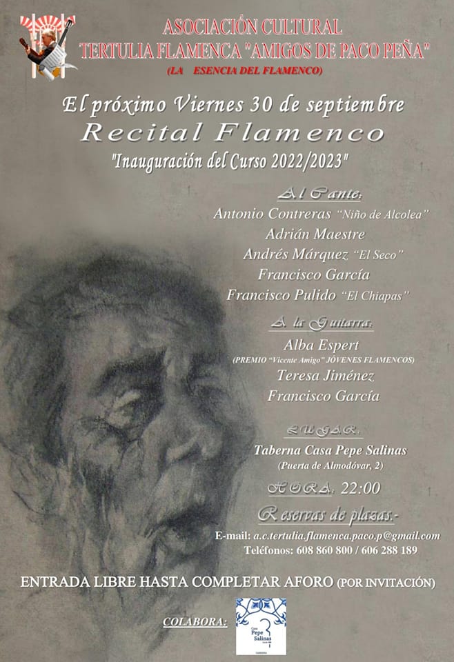 Cartel o imagen de Recital Flamenco de Apertura del Curso 2022/23