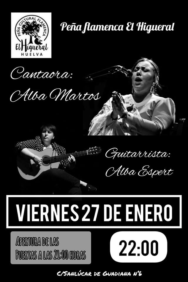 Cartel o imagen de Recital Flamenco - Alba Espert a la guitarra y Alba Martos al cante