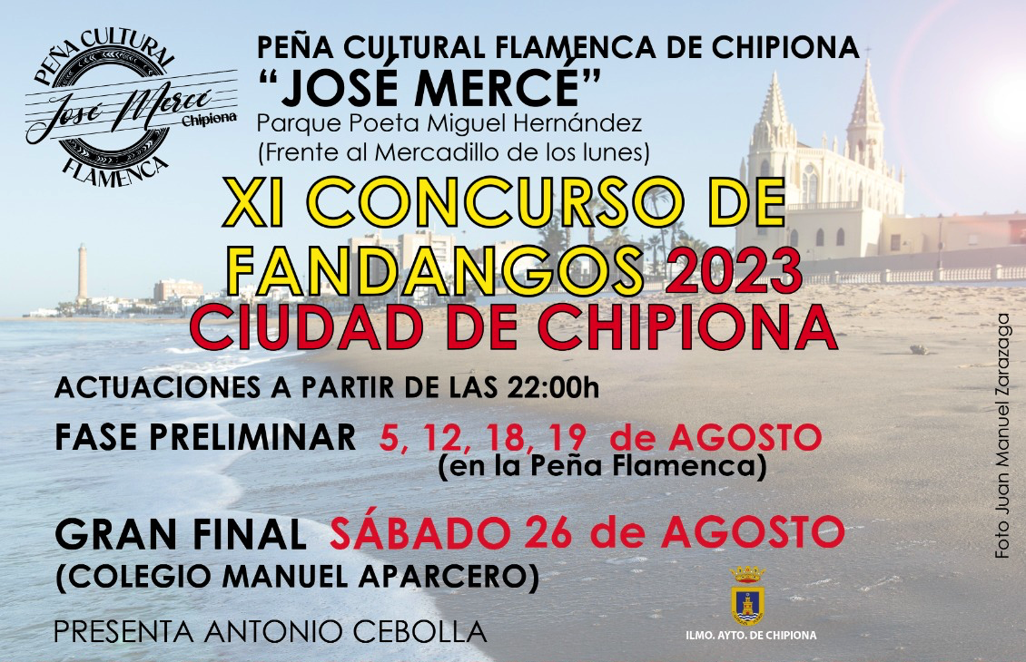 Cartel o imagen de XI Concurso de Cante Flamenco "Ciudad de Chipiona" · Acompañando el cante de Andrés Márquez