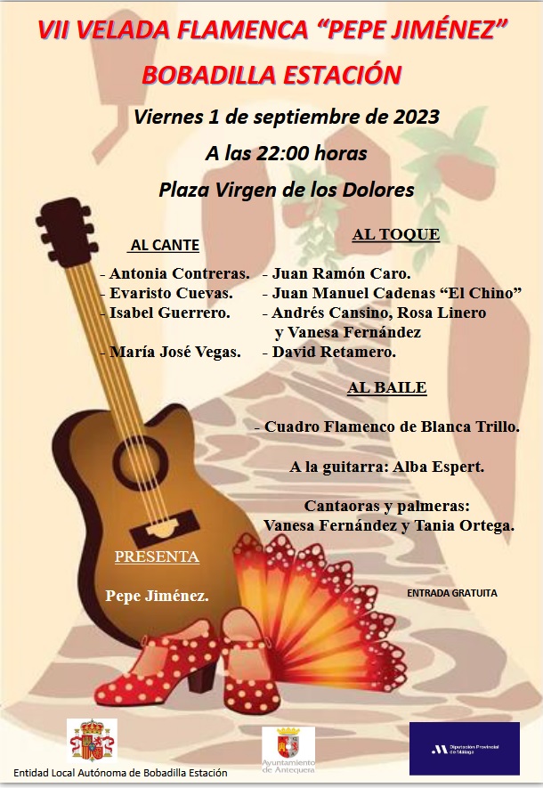 Cartel o imagen de VII Velada Flamenca "Pepe Jiménez" · Acompañando el baile de Blanca Trillo