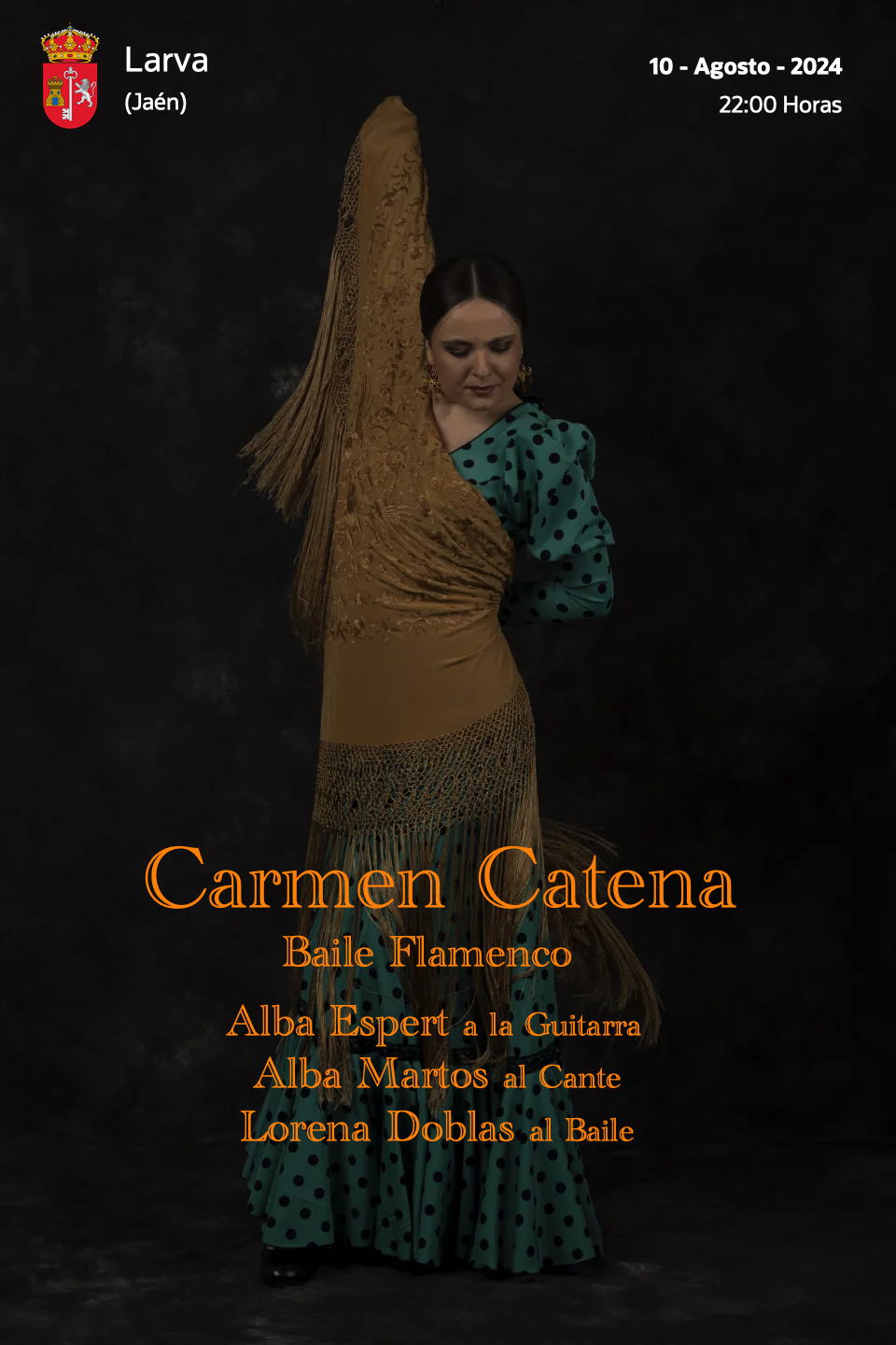 Cartel o imagen de Recital Flamenco · Acompañando el baile de Carmen Catena