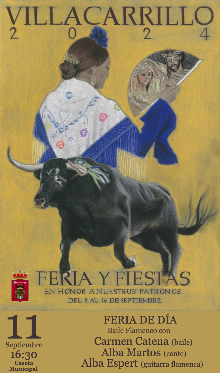 Cartel o imagen de Feria y Fiestas de Villacarrillo - Feria de Día · Acompañando el baile de Carmen Catena