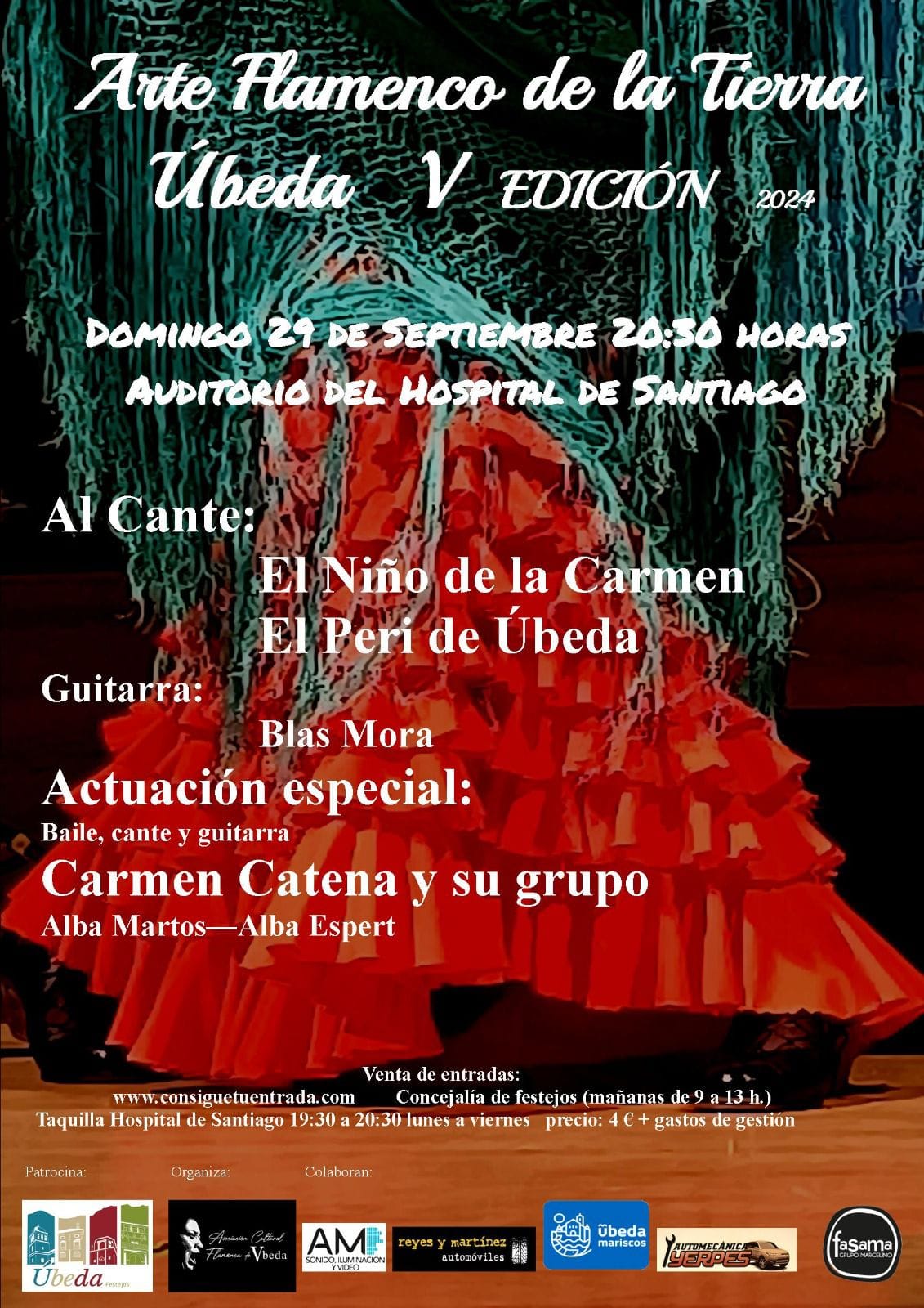 Cartel o imagen de V Festival "Arte Flamenco de la Tierra" · Acompañando el baile de Carmen Catena