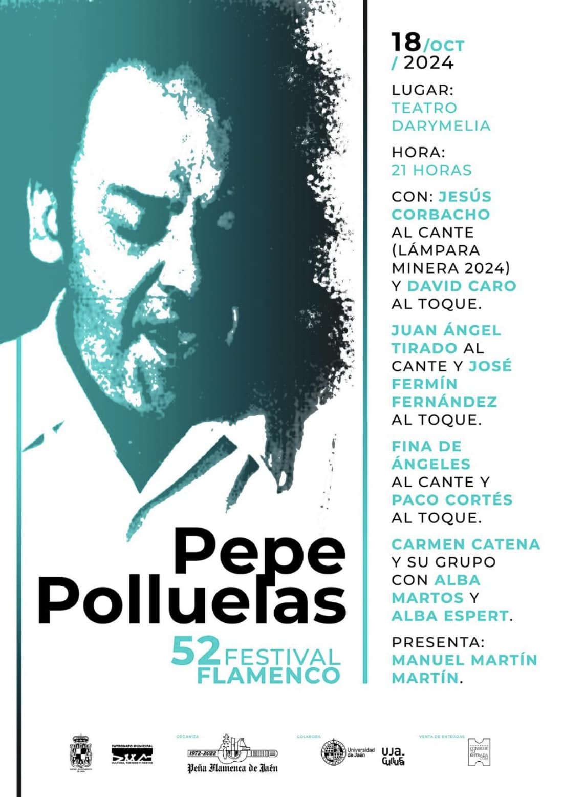 Cartel o imagen de LII Festival Flamenco Pepe Polluelas · Acompañando el baile de Carmen Catena