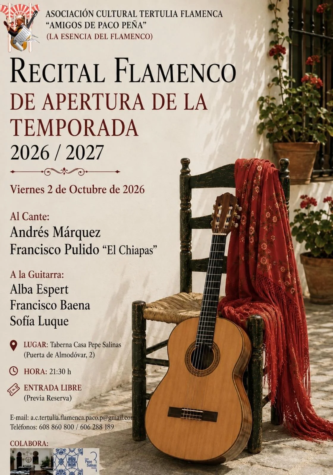Imagen de Recital de apertura de temporada 2026/2027