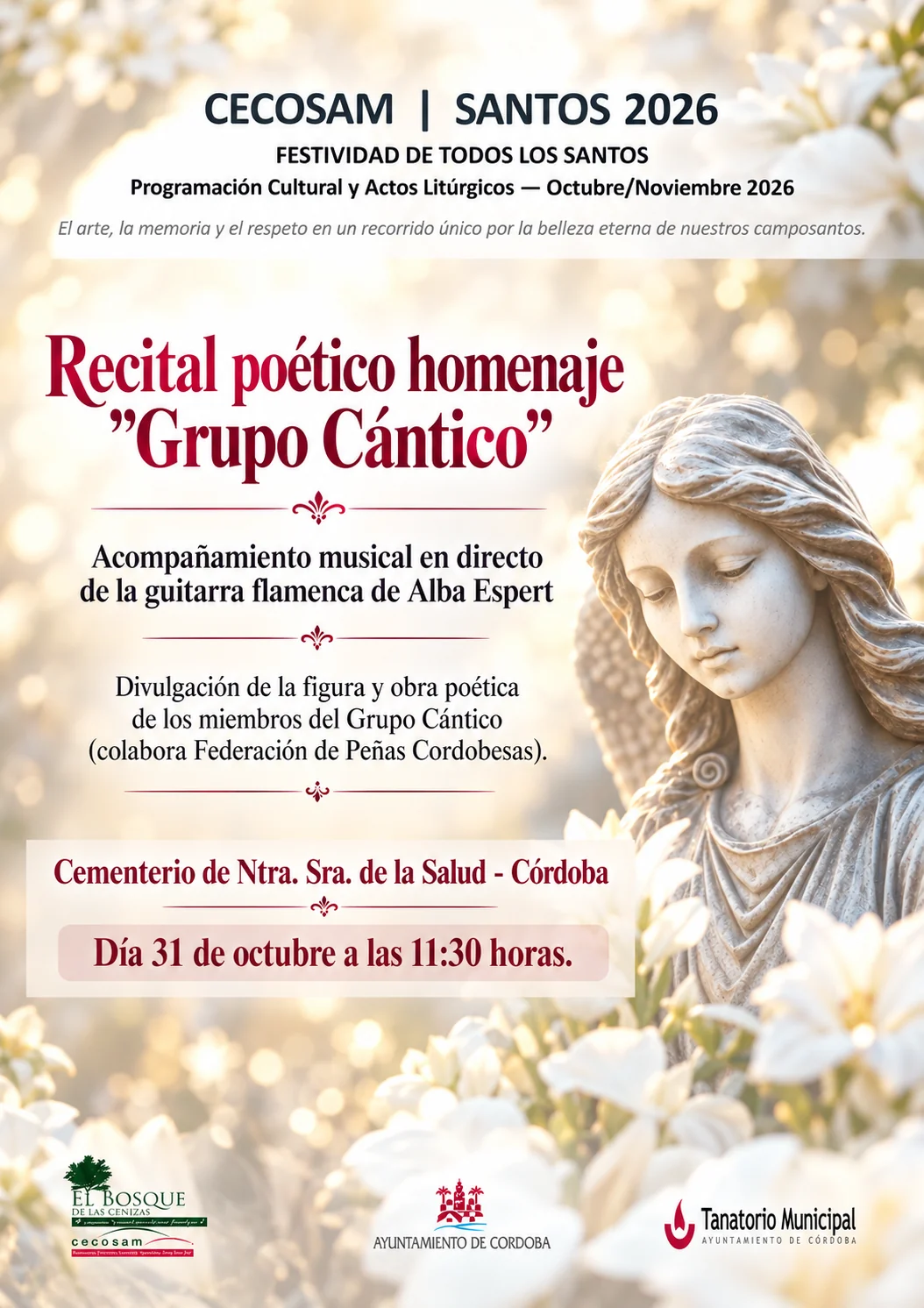 Imagen de Recital poético en homenaje al “Grupo Cántico”